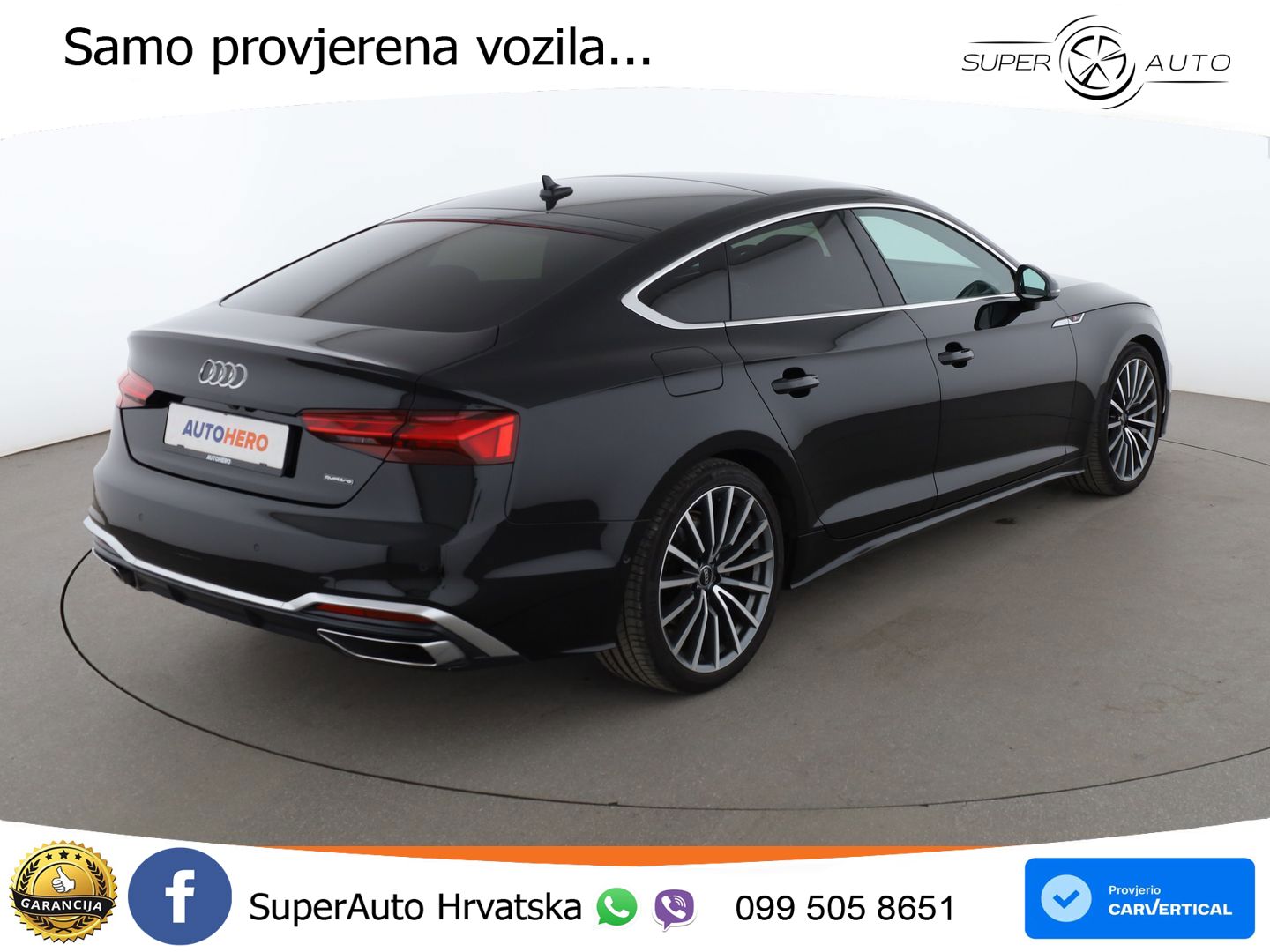 Audi A5 Sportback  40 TFSI (204 KS) quattro S tronic S line LED+GR SJED+ACC