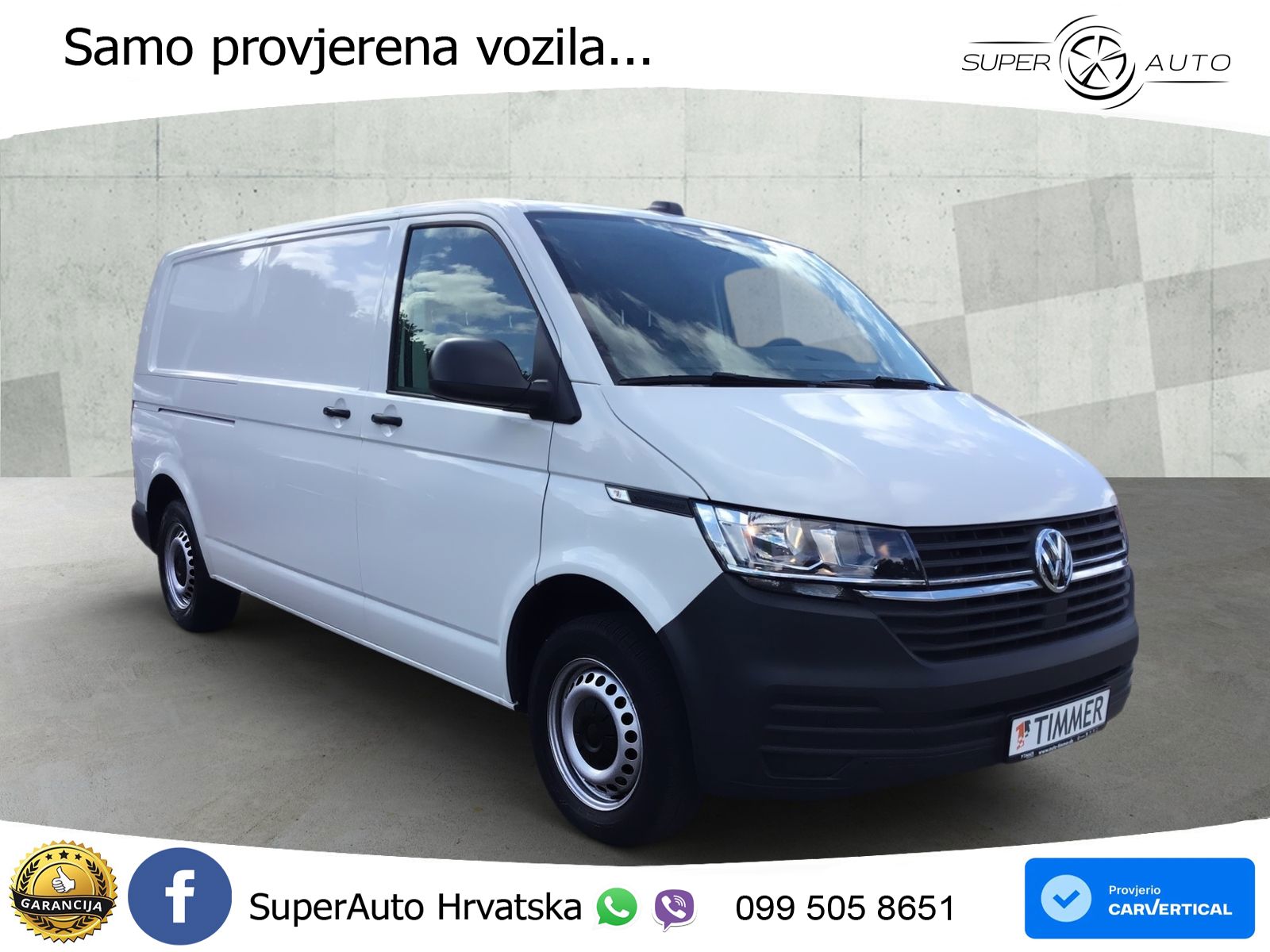 Volkswagen T6.1 Transporter Kasten 2.0 TDI LR +KLIMA +AHK + 110 KS