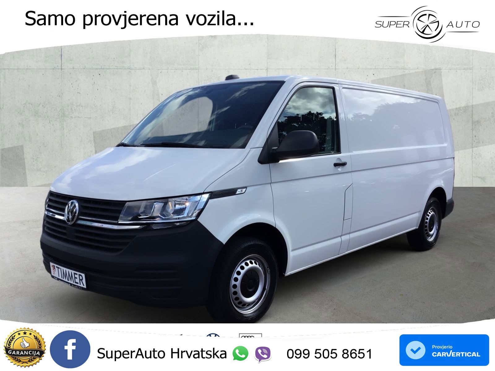 Volkswagen T6.1 Transporter Kasten 2.0 TDI LR +KLIMA +AHK + 110 KS