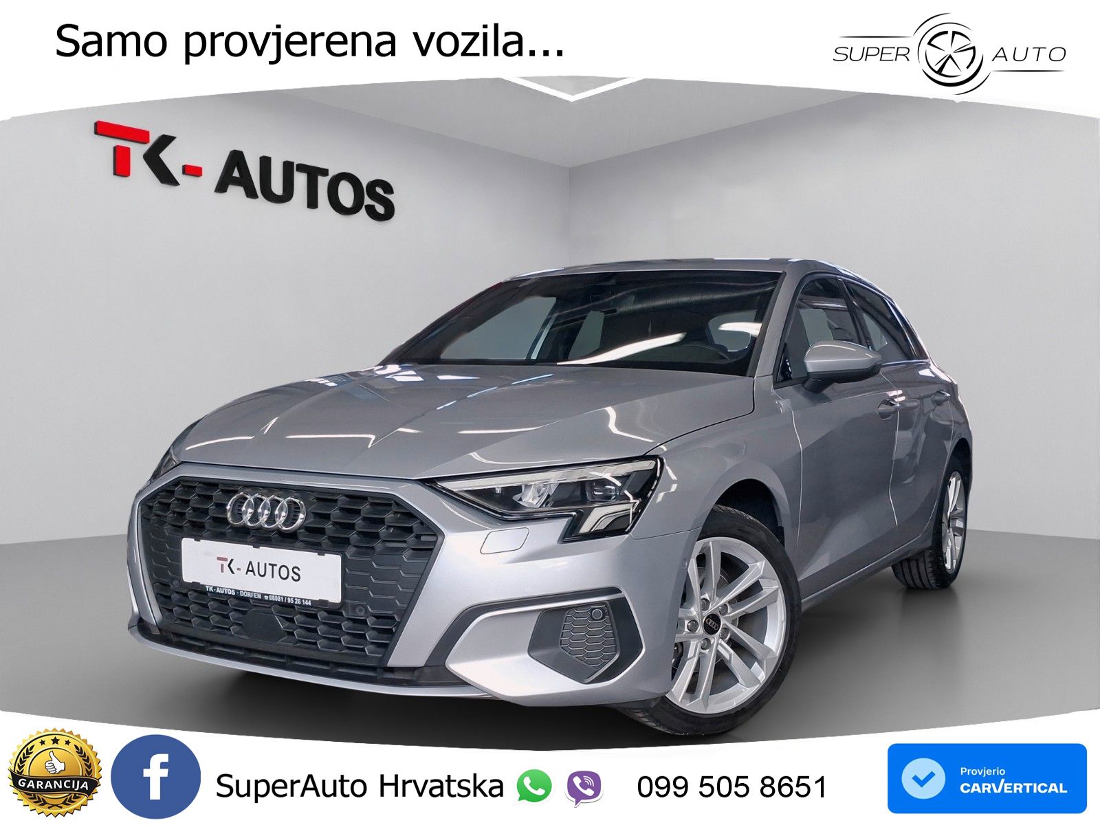 Audi A3 35 TDI (150 KS) S tronic LED+GR SJED+ACC
