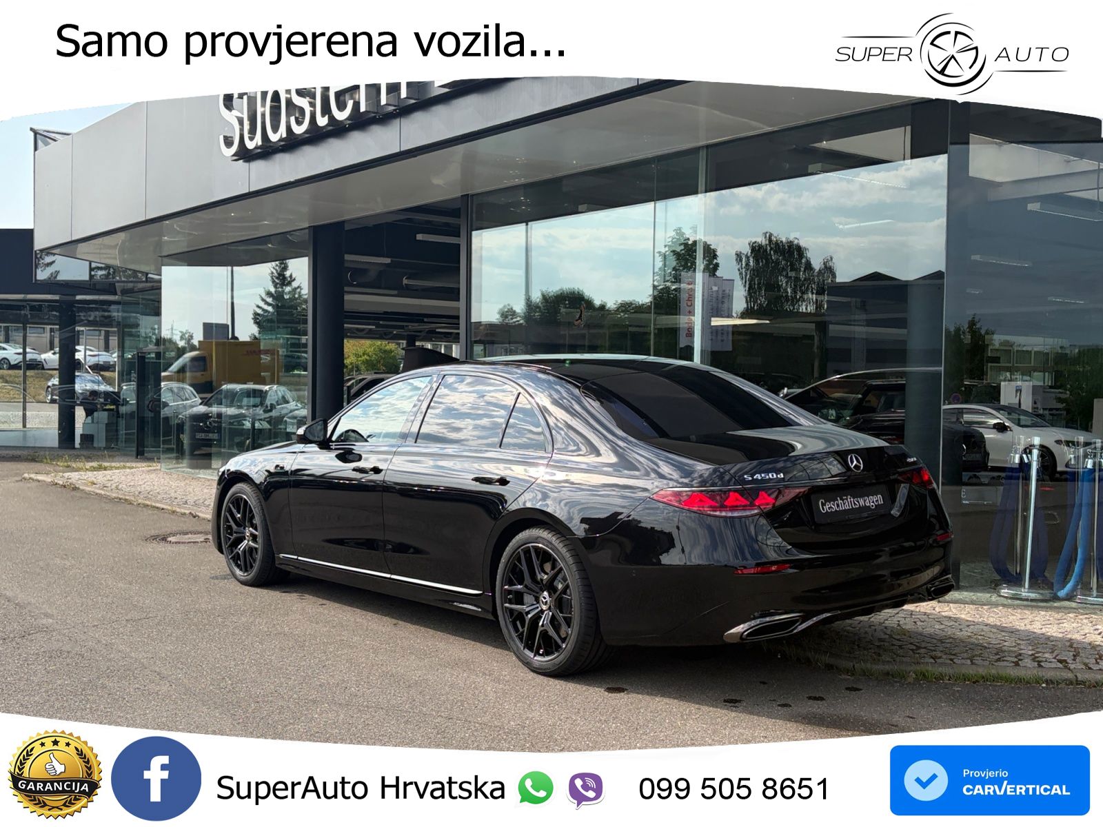 Mercedes S 450d (367 KS) EQ Boost 4MATIC 9G-TRONIC AMG LED+GR SJED+ACC