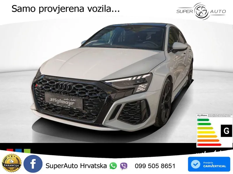 Audi RS3 Sedan 2.5 TFSI (400 KS) quattro S tronic MATRIX+GR SJED+KAM