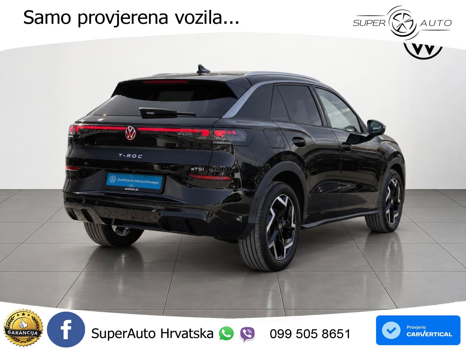 Volkswagen T-Roc 1.5 eTSI (150 KS)  DSG R-Line LED+GR SJED+ACC