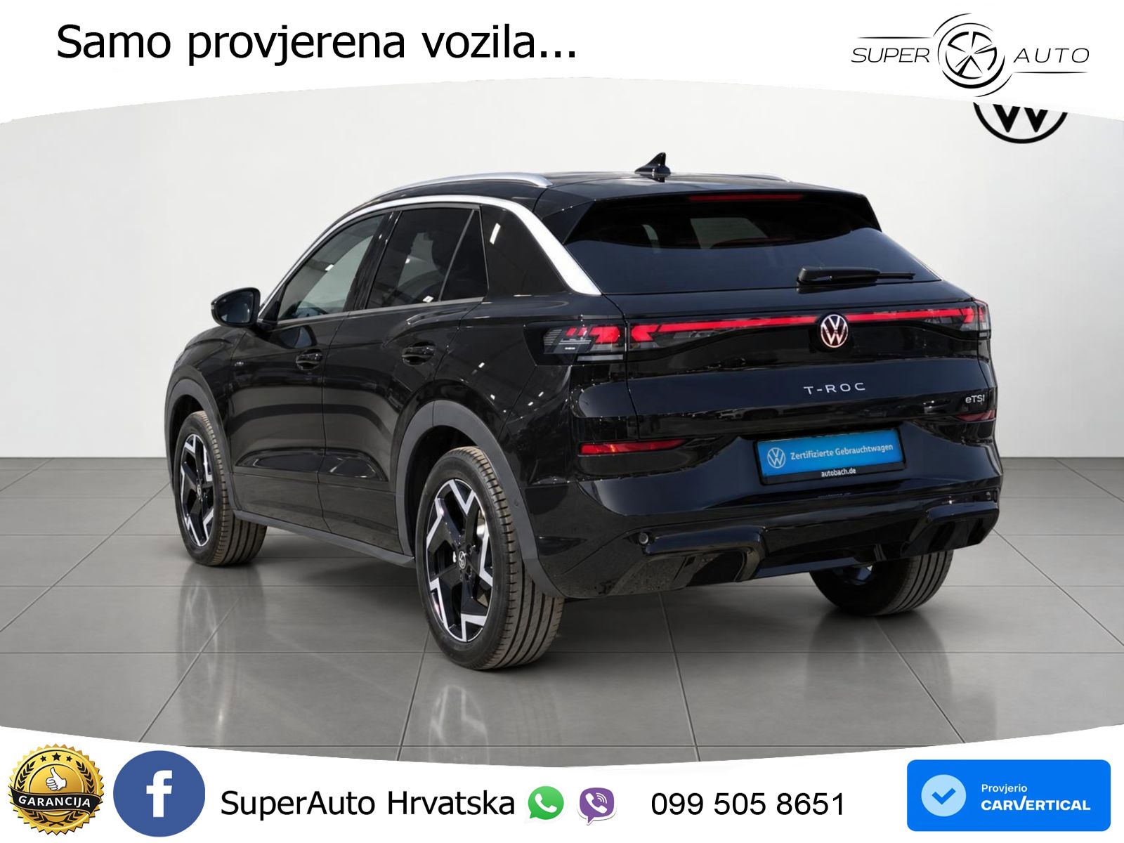 Volkswagen T-Roc 1.5 eTSI (150 KS)  DSG R-Line LED+GR SJED+ACC
