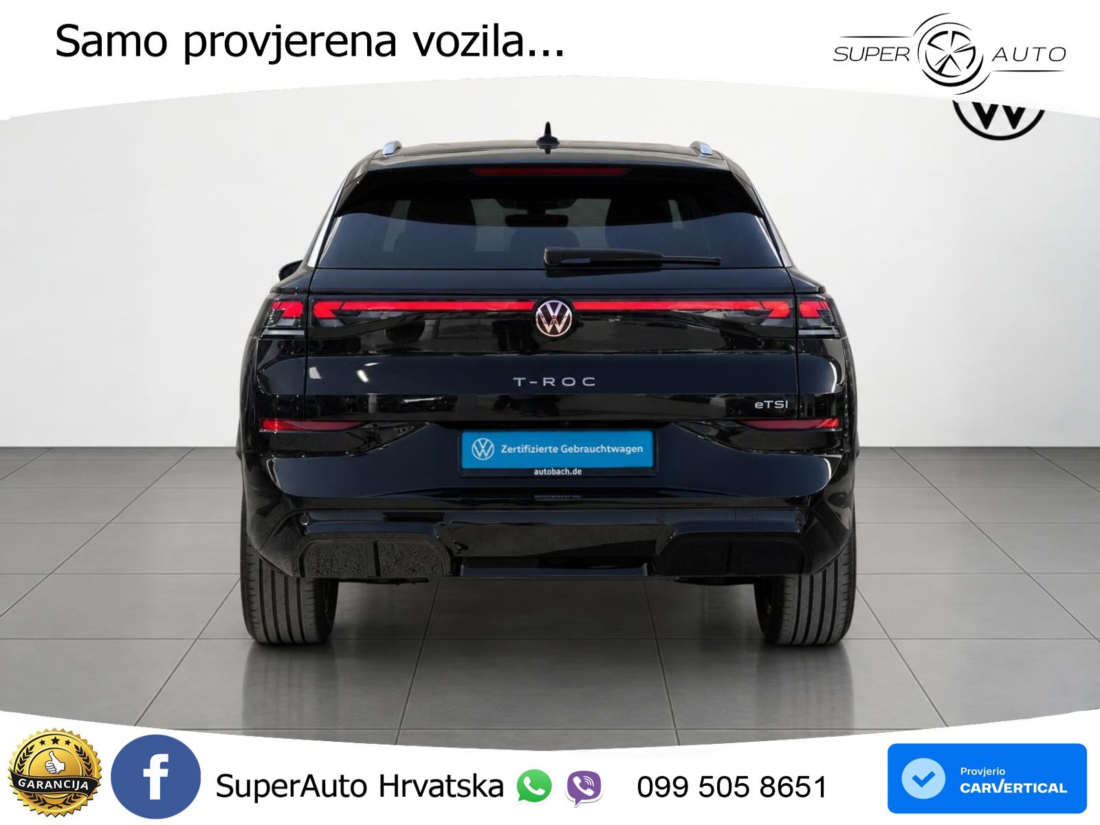 Volkswagen T-Roc 1.5 eTSI (150 KS)  DSG R-Line LED+GR SJED+ACC