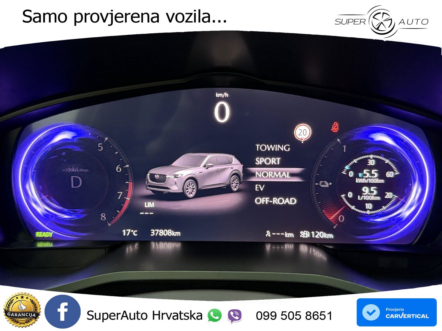 Mazda CX-60 2.5 e-Skyactiv (328 KS) AWD Automatic MATRIX+GR SJED+KAM