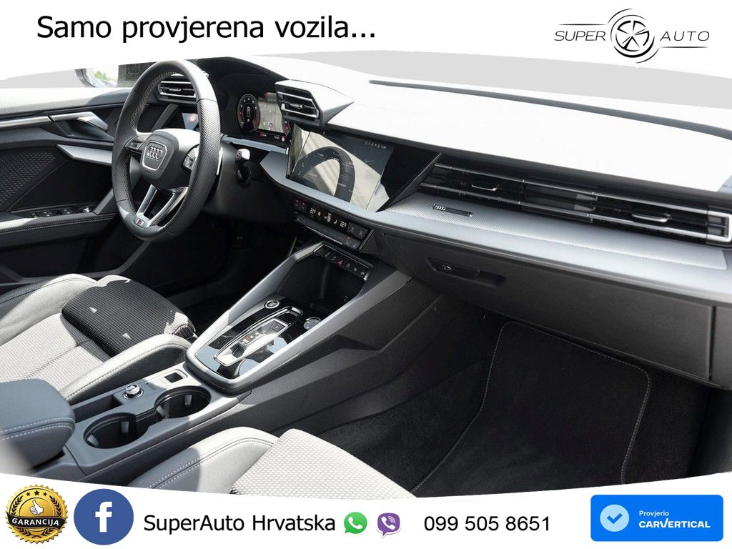 Audi A3 Limuzina 35 TFSI (150 KS) S tronic S line MATRIX+GR SJED+KAM