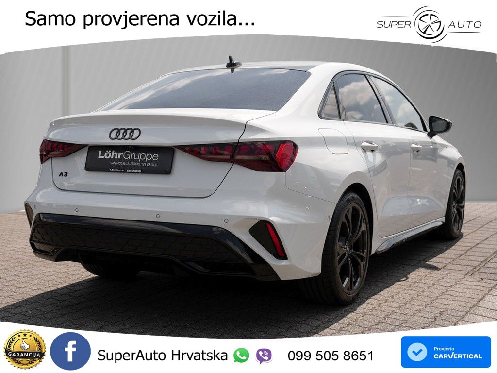 Audi A3 Limuzina 35 TFSI (150 KS) S tronic S line MATRIX+GR SJED+KAM