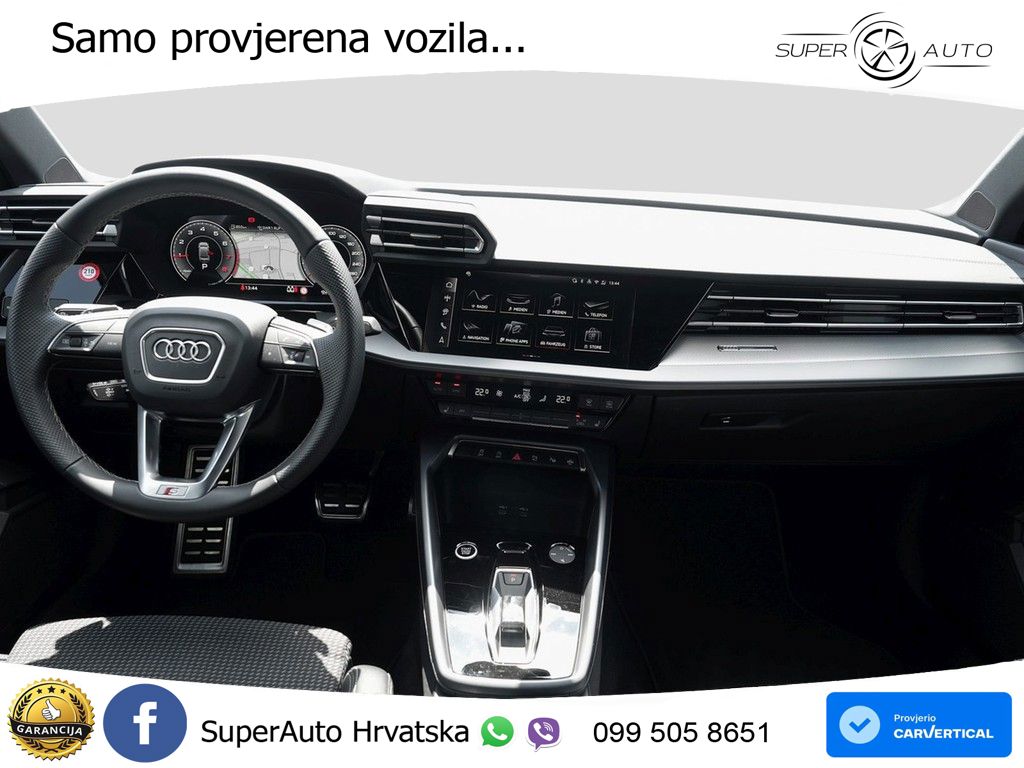 Audi A3 Limuzina 35 TFSI (150 KS) S tronic S line MATRIX+GR SJED+KAM