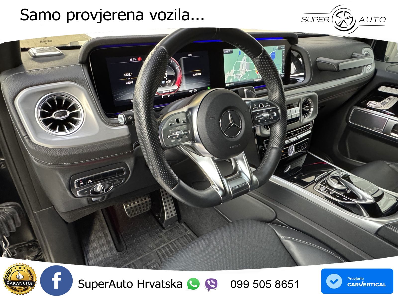 Mercedes AMG G 63 Long V8 (585 KS) 4MATIC 9G-TRONIC AMG SPEEDSHIFT PLUS LED+GR SJED+ACC