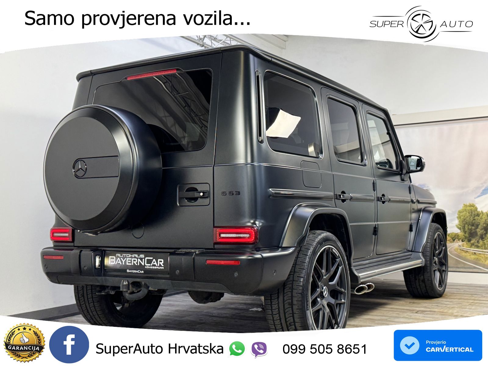 Mercedes AMG G 63 Long V8 (585 KS) 4MATIC 9G-TRONIC AMG SPEEDSHIFT PLUS LED+GR SJED+ACC