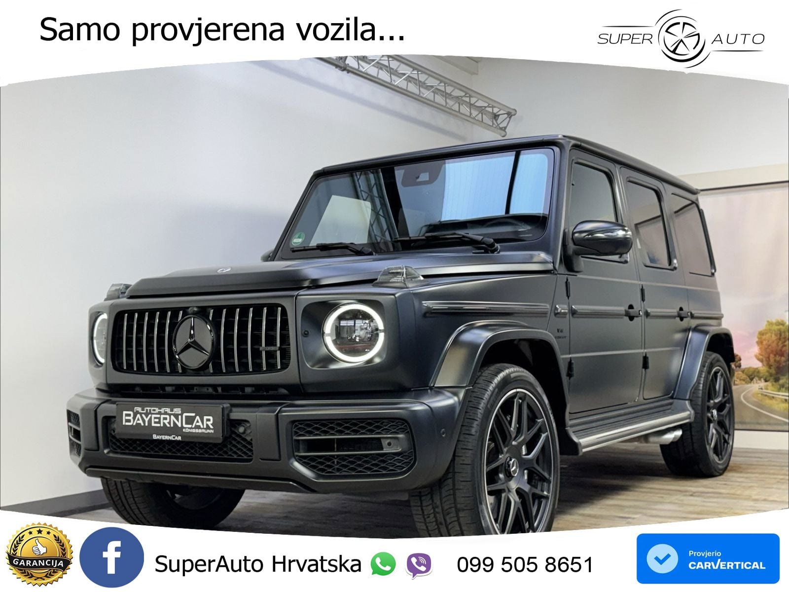 Mercedes AMG G 63 Long V8 (585 KS) 4MATIC 9G-TRONIC AMG SPEEDSHIFT PLUS LED+GR SJED+ACC