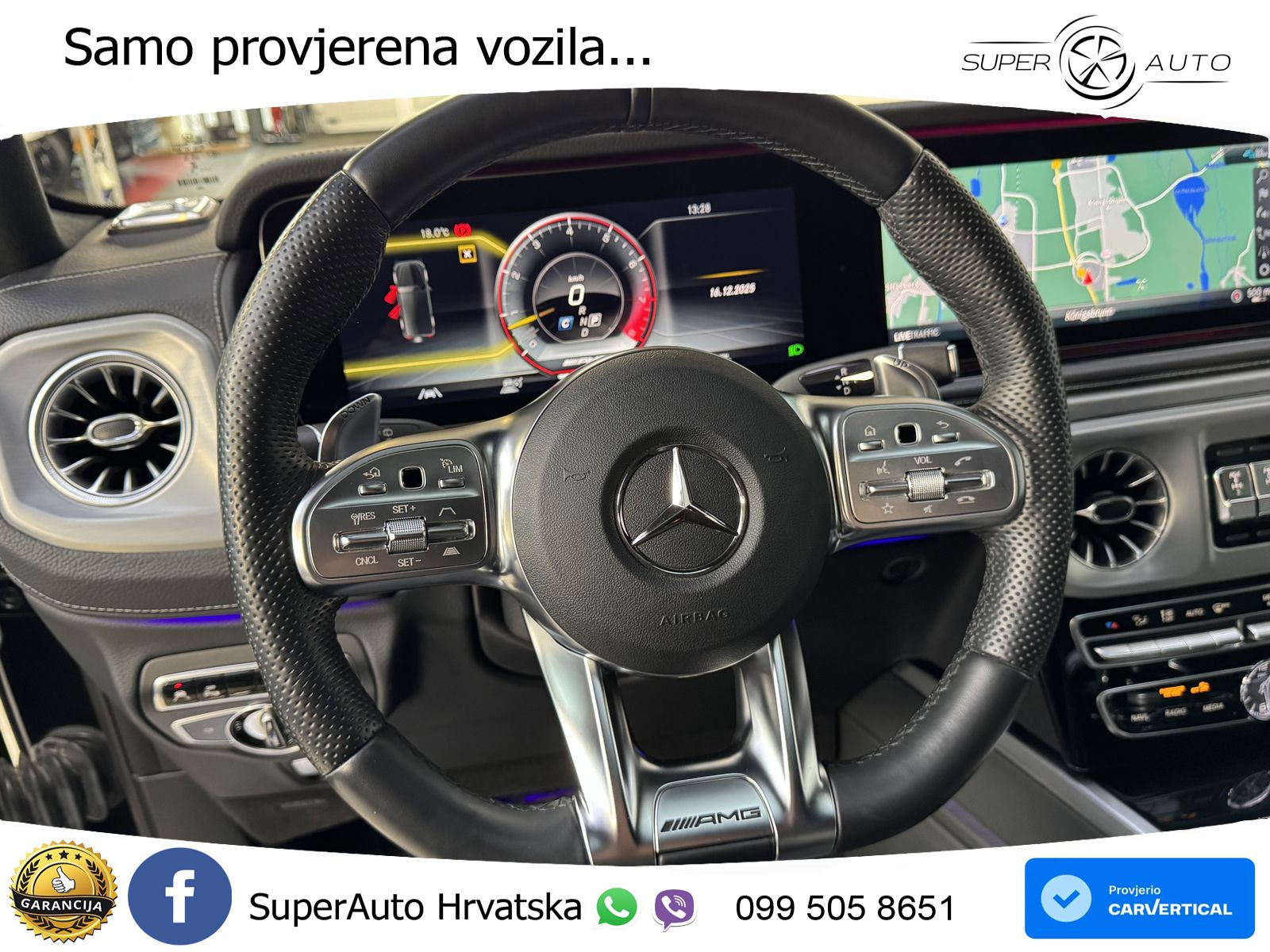 Mercedes AMG G 63 Long V8 (585 KS) 4MATIC 9G-TRONIC AMG SPEEDSHIFT PLUS LED+GR SJED+ACC