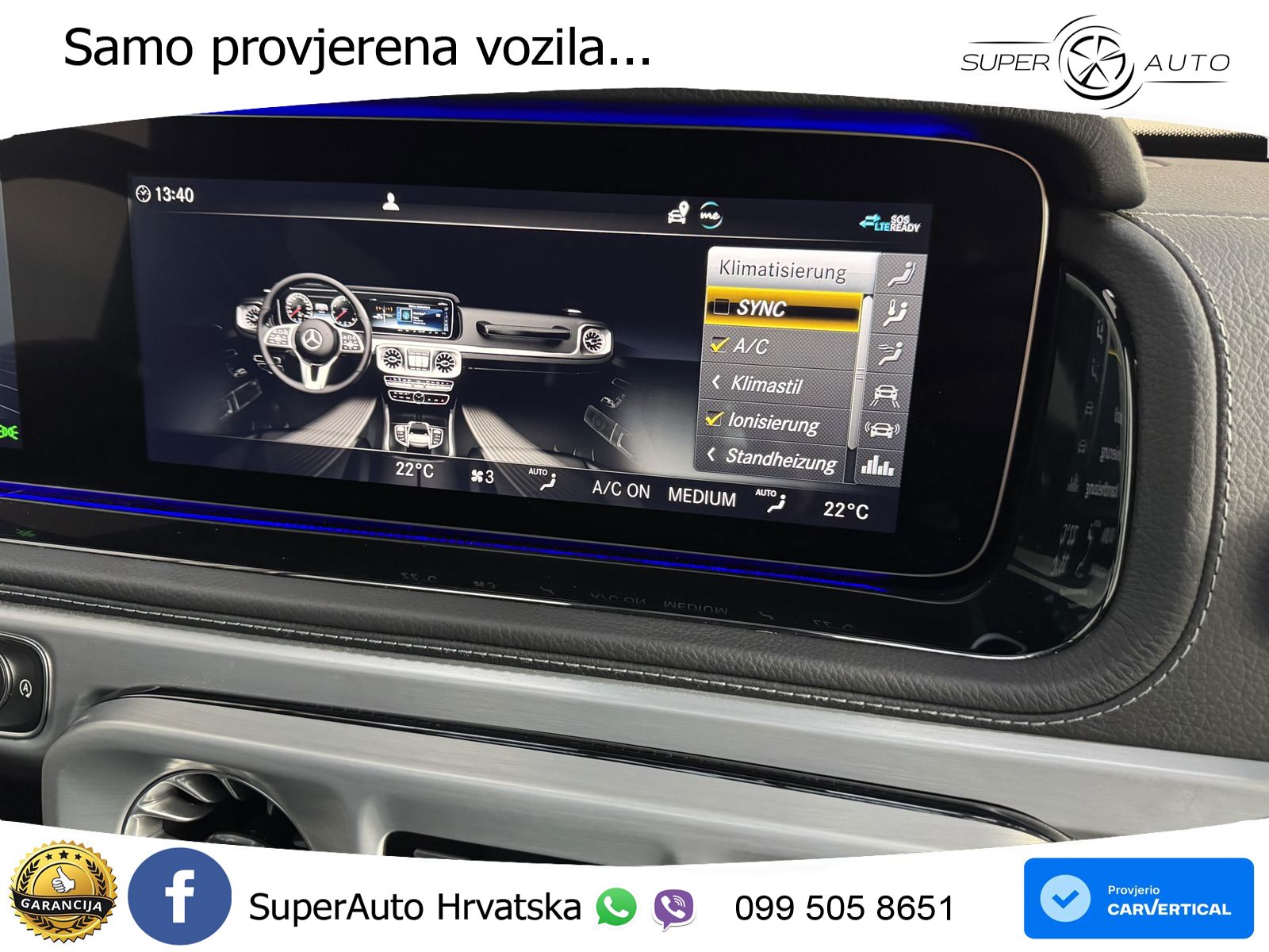 Mercedes AMG G 63 Long V8 (585 KS) 4MATIC 9G-TRONIC AMG SPEEDSHIFT PLUS LED+GR SJED+ACC