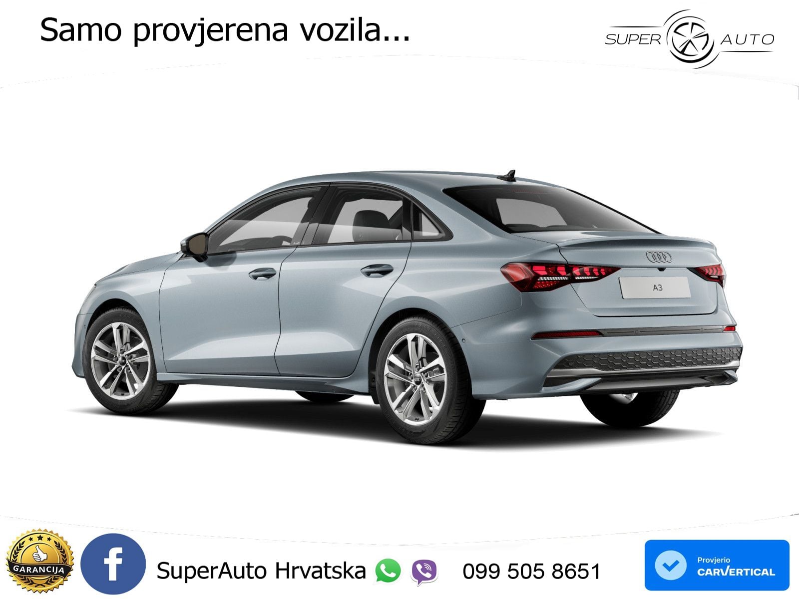 Audi A3 Limuzina 30 TDI (116 KS) LED+GR SJED+ACC