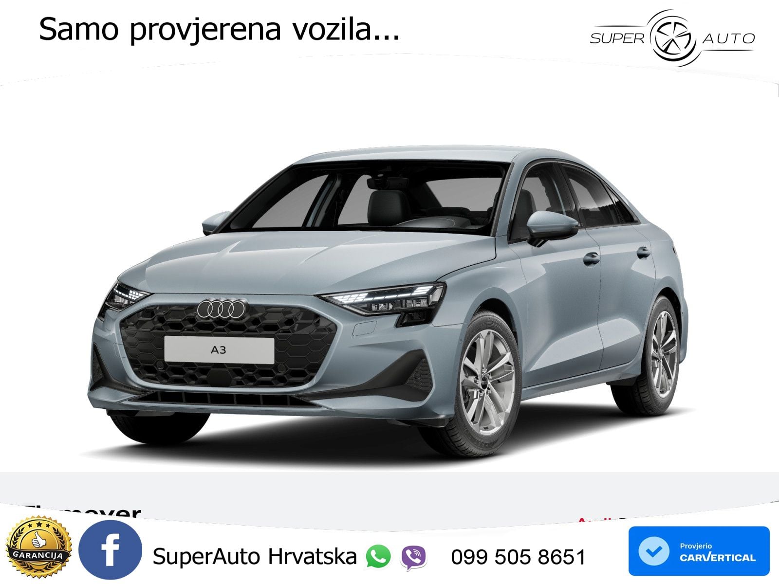Audi A3 Limuzina 30 TDI (116 KS) LED+GR SJED+ACC