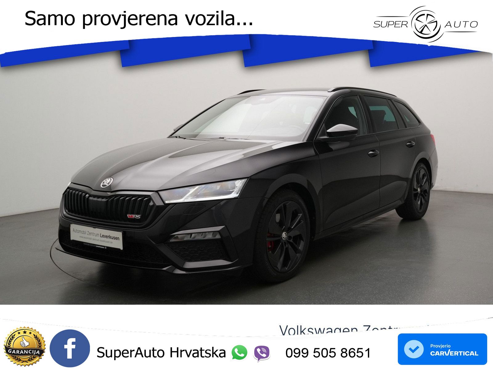 Škoda Octavia Combi RS 2.0 TDI (200 KS) DSG LED+GR SJED+ACC