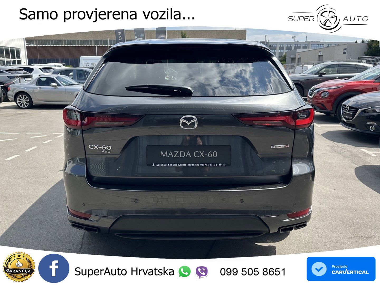 Mazda CX-60 3.3 e-Skyactiv D (254 KS) AWD Automatic LED+GR SJED+ACC