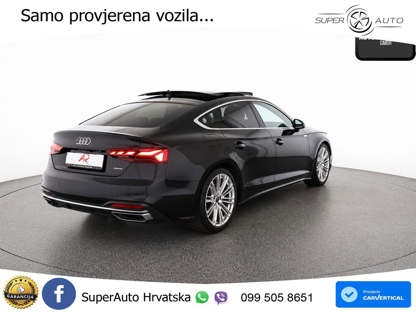 Audi A5 Sportback 40 TDI (204 KS) quattro S tronic S line LED+GR SJED+ACC