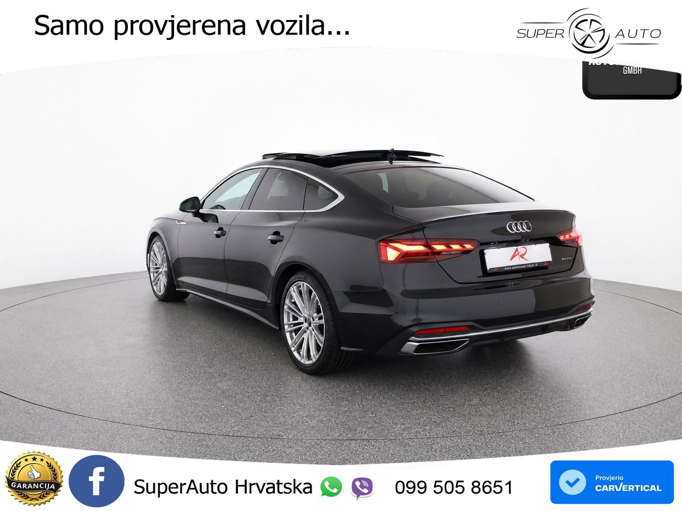 Audi A5 Sportback 40 TDI (204 KS) quattro S tronic S line LED+GR SJED+ACC