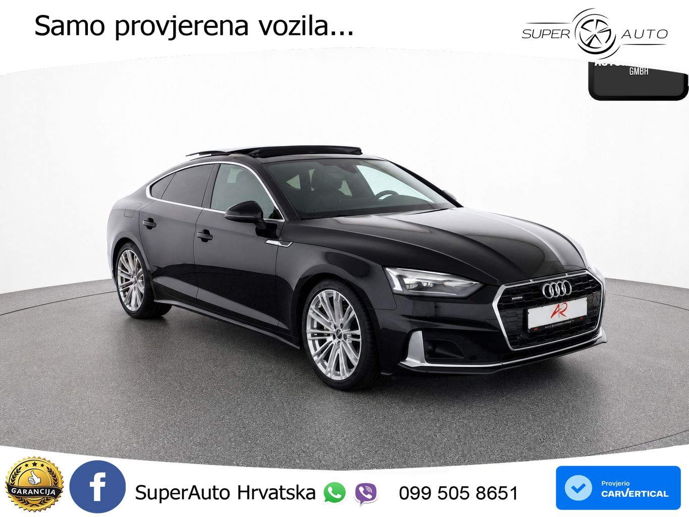 Audi A5 Sportback 40 TDI (204 KS) quattro S tronic S line LED+GR SJED+ACC