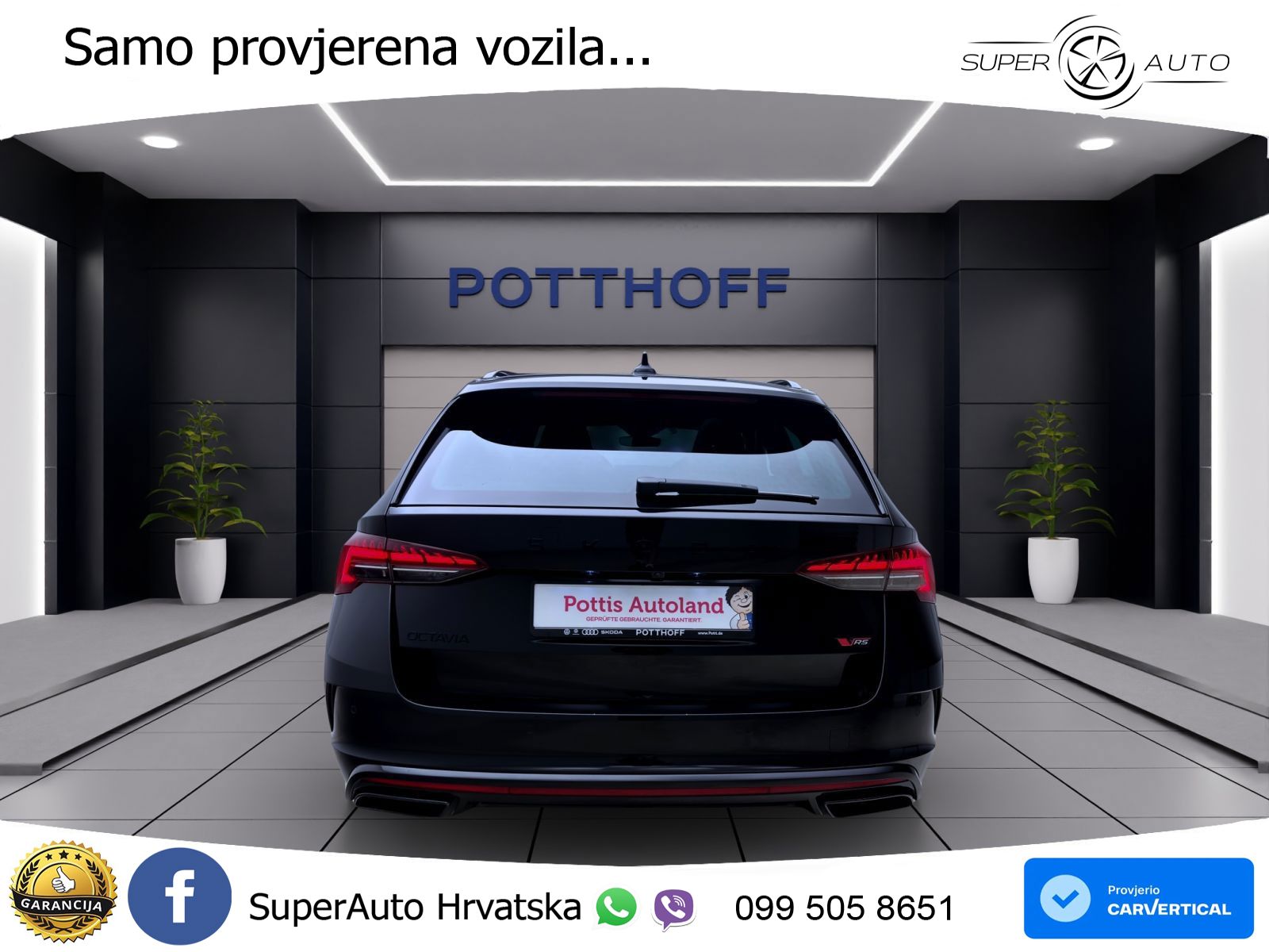 Škoda Octavia Combi RS 2.0 TSI (265 KS) DSG LED+GR SJED+ACC