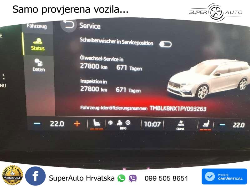 Škoda Octavia Combi RS 2.0 TDI (200 KS) 4x4 DSG LED+GR SJED+ACC