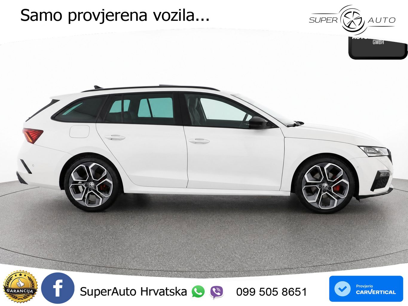 Škoda Octavia Combi RS 2.0 TDI (200 KS) 4x4 DSG LED+GR SJED+ACC