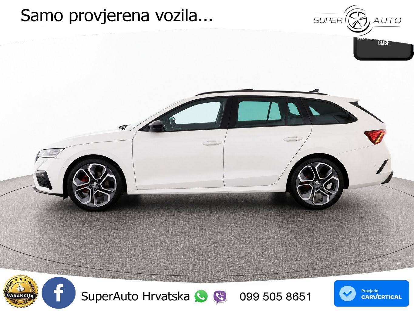 Škoda Octavia Combi RS 2.0 TDI (200 KS) 4x4 DSG LED+GR SJED+ACC