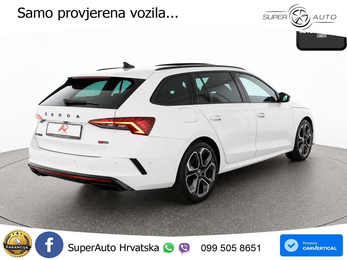 Škoda Octavia Combi RS 2.0 TDI (200 KS) 4x4 DSG LED+GR SJED+ACC