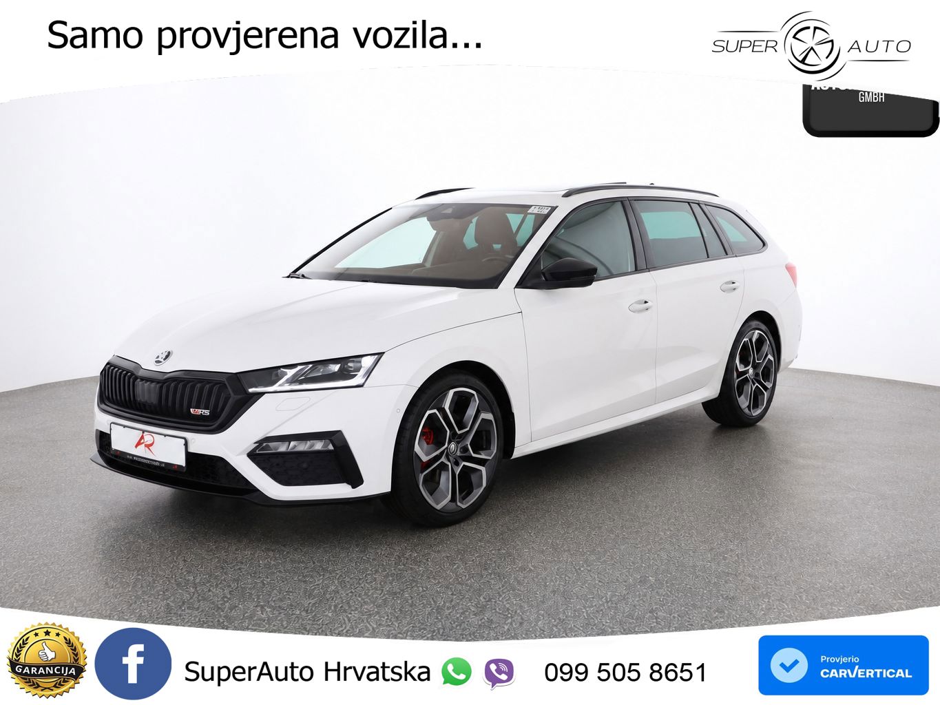 Škoda Octavia Combi RS 2.0 TDI (200 KS) 4x4 DSG LED+GR SJED+ACC