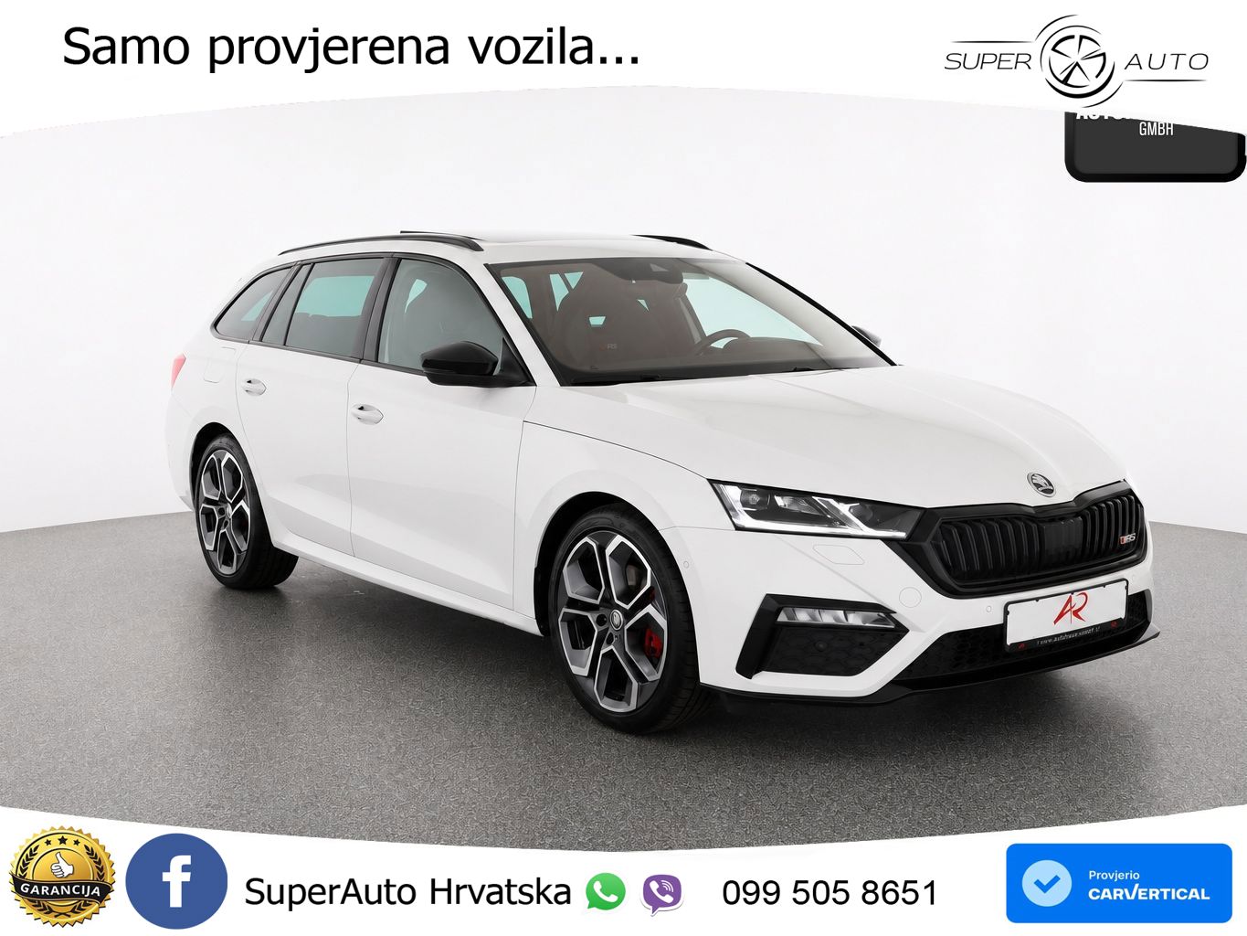Škoda Octavia Combi RS 2.0 TDI (200 KS) 4x4 DSG LED+GR SJED+ACC