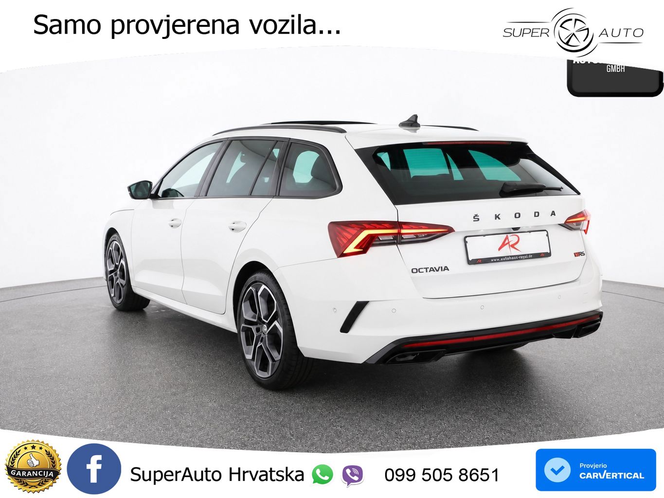 Škoda Octavia Combi RS 2.0 TDI (200 KS) 4x4 DSG LED+GR SJED+ACC