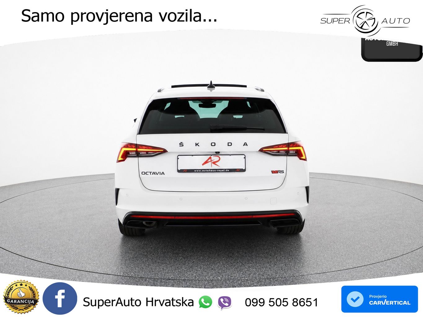 Škoda Octavia Combi RS 2.0 TDI (200 KS) 4x4 DSG LED+GR SJED+ACC