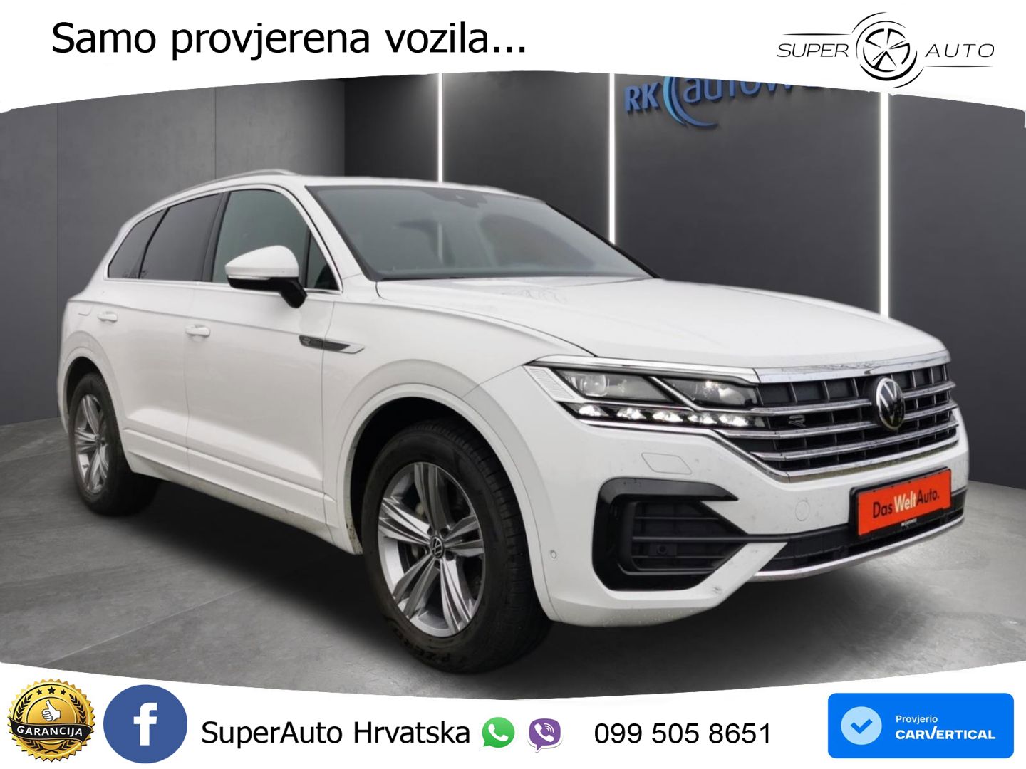 Volkswagen Touareg 3.0 V6 TDI (286 KS) 4MOTION Tiptronic R-Line ZRAČNI+ACC+4xGR SJED+KAM