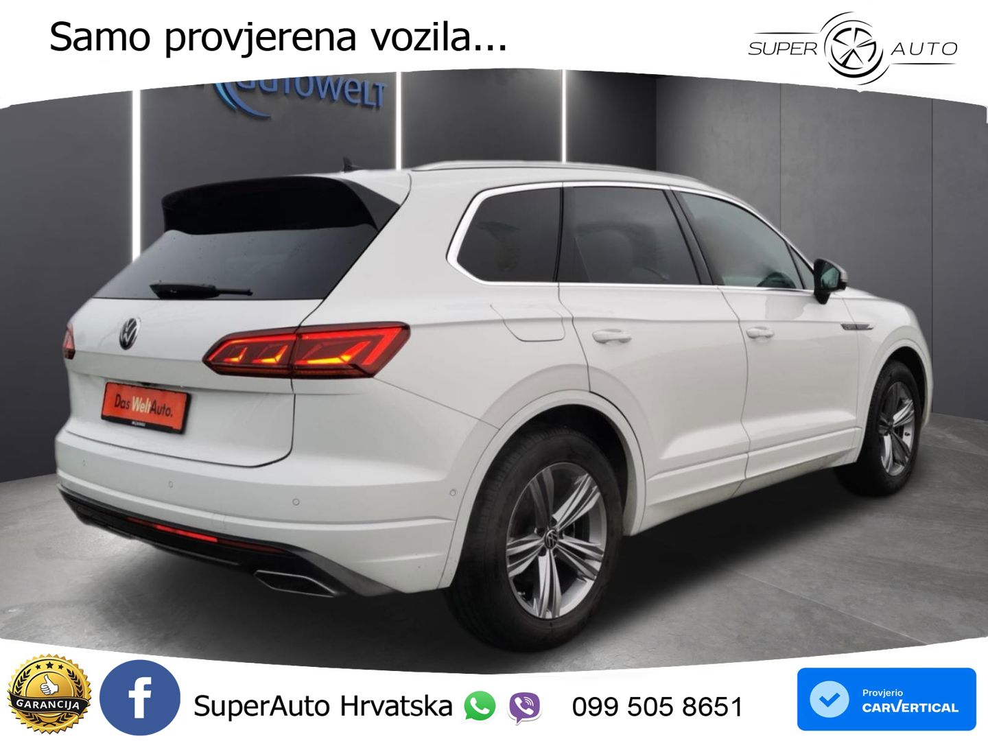 Volkswagen Touareg 3.0 V6 TDI (286 KS) 4MOTION Tiptronic R-Line ZRAČNI+ACC+4xGR SJED+KAM