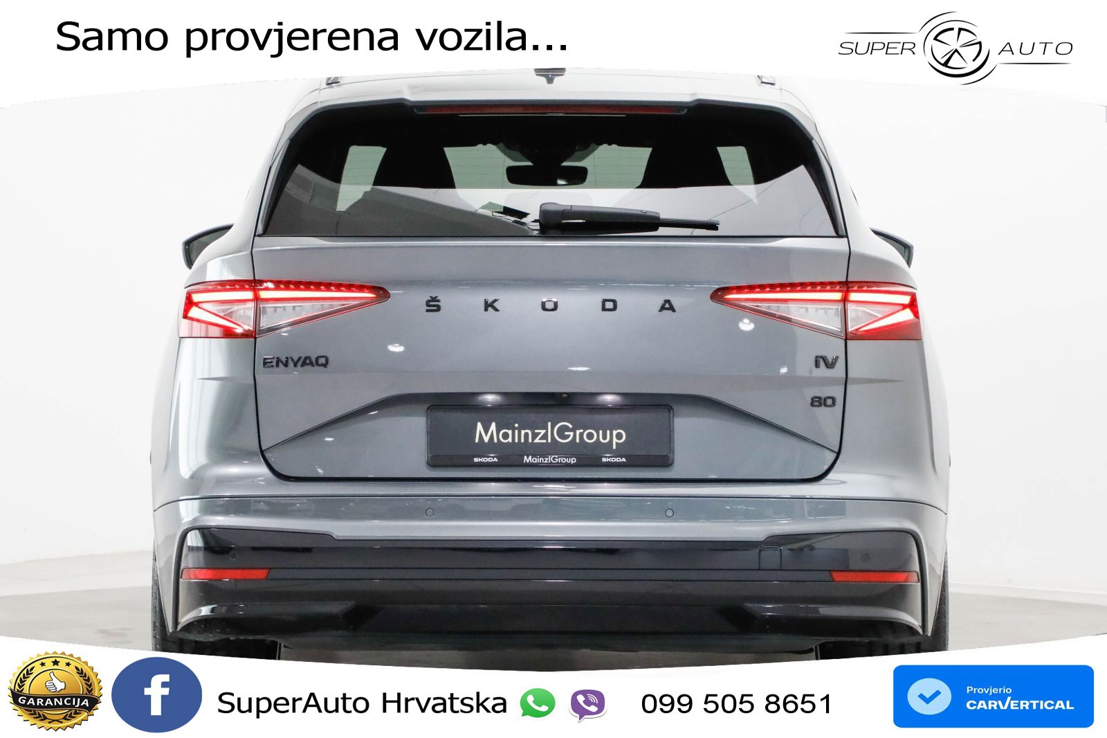 Škoda Enyaq iV 80 82 kWh (204 KS) SportLine LED+GR SJED+ACC