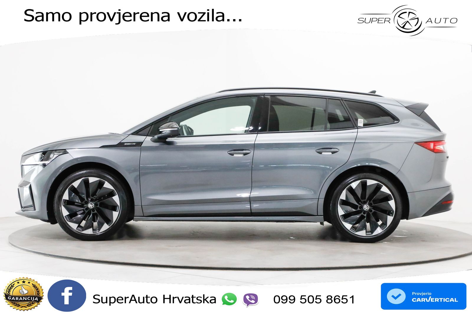 Škoda Enyaq iV 80 82 kWh (204 KS) SportLine LED+GR SJED+ACC