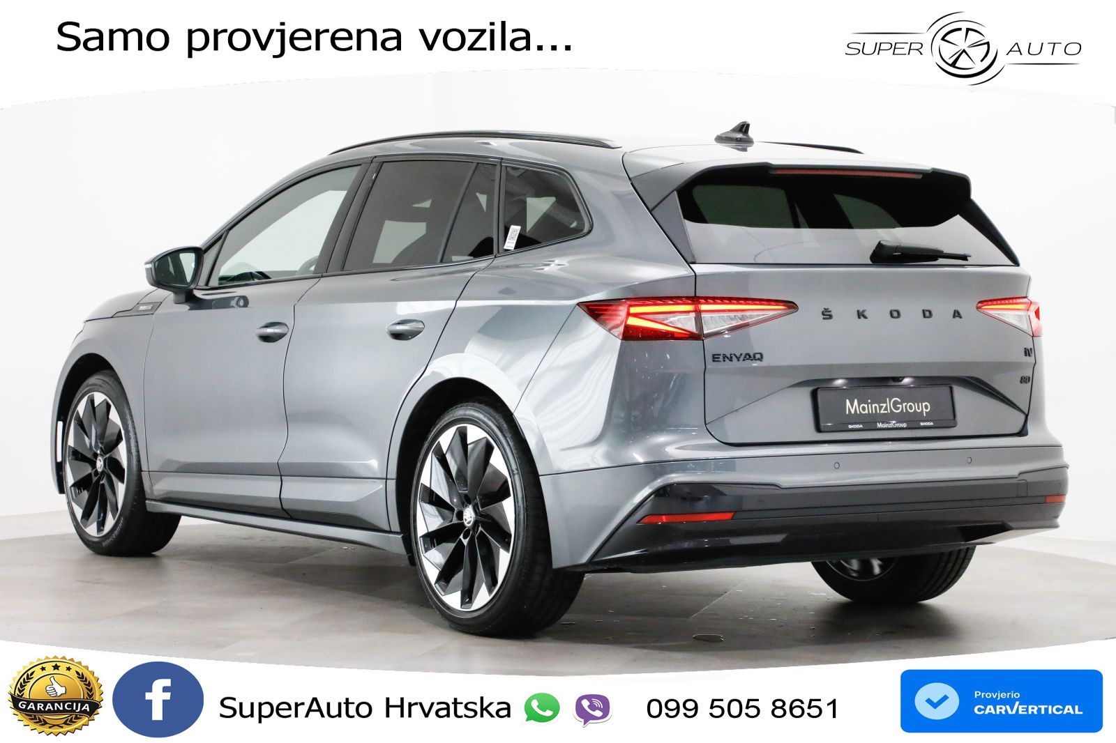Škoda Enyaq iV 80 82 kWh (204 KS) SportLine LED+GR SJED+ACC