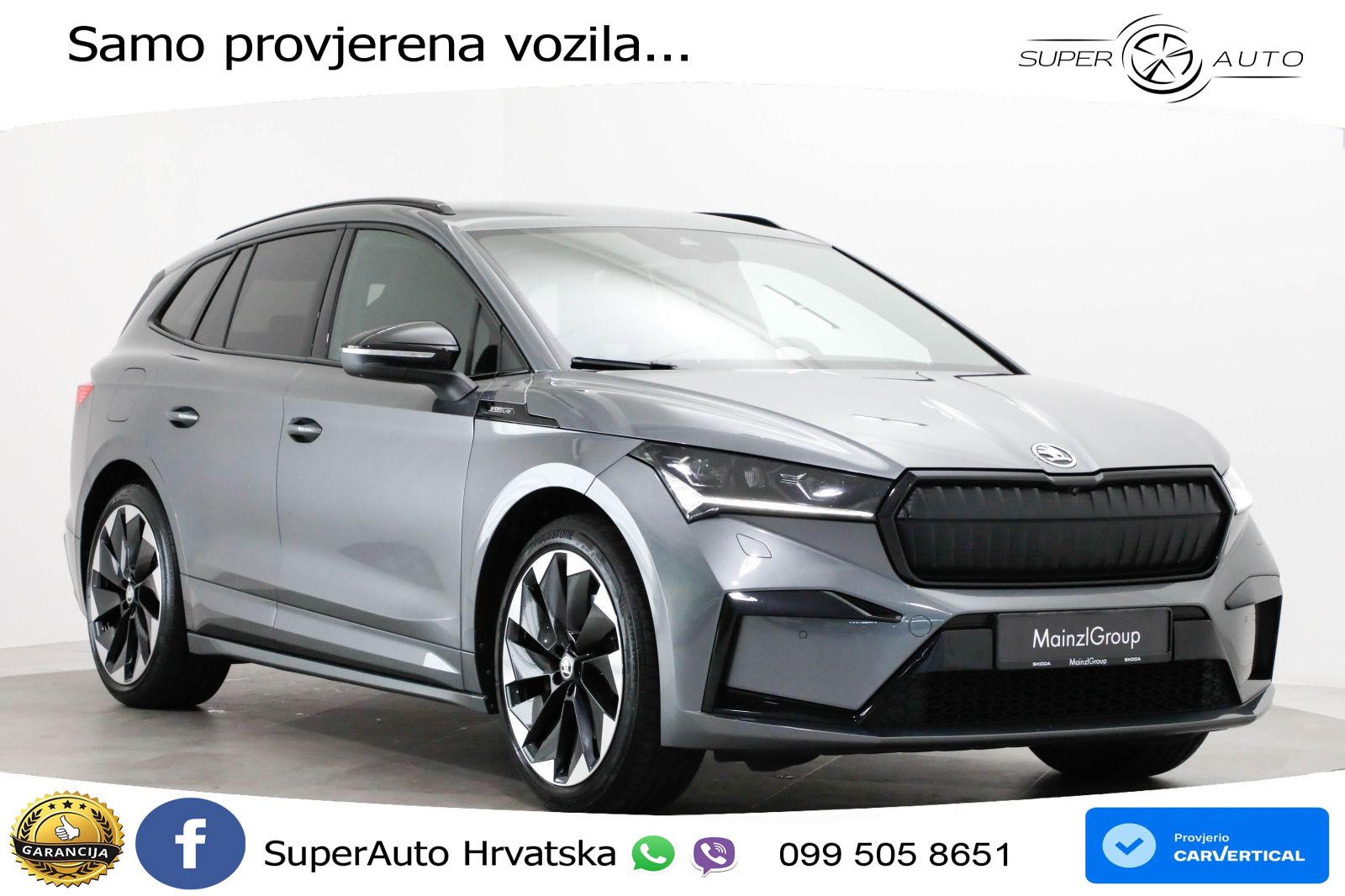 Škoda Enyaq iV 80 82 kWh (204 KS) SportLine LED+GR SJED+ACC