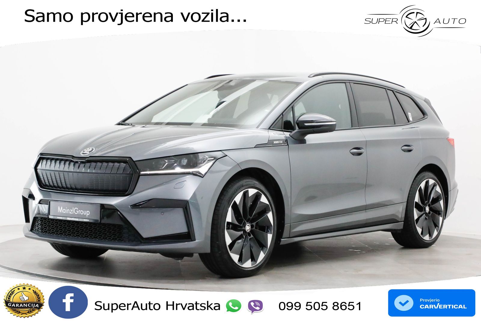 Škoda Enyaq iV 80 82 kWh (204 KS) SportLine LED+GR SJED+ACC