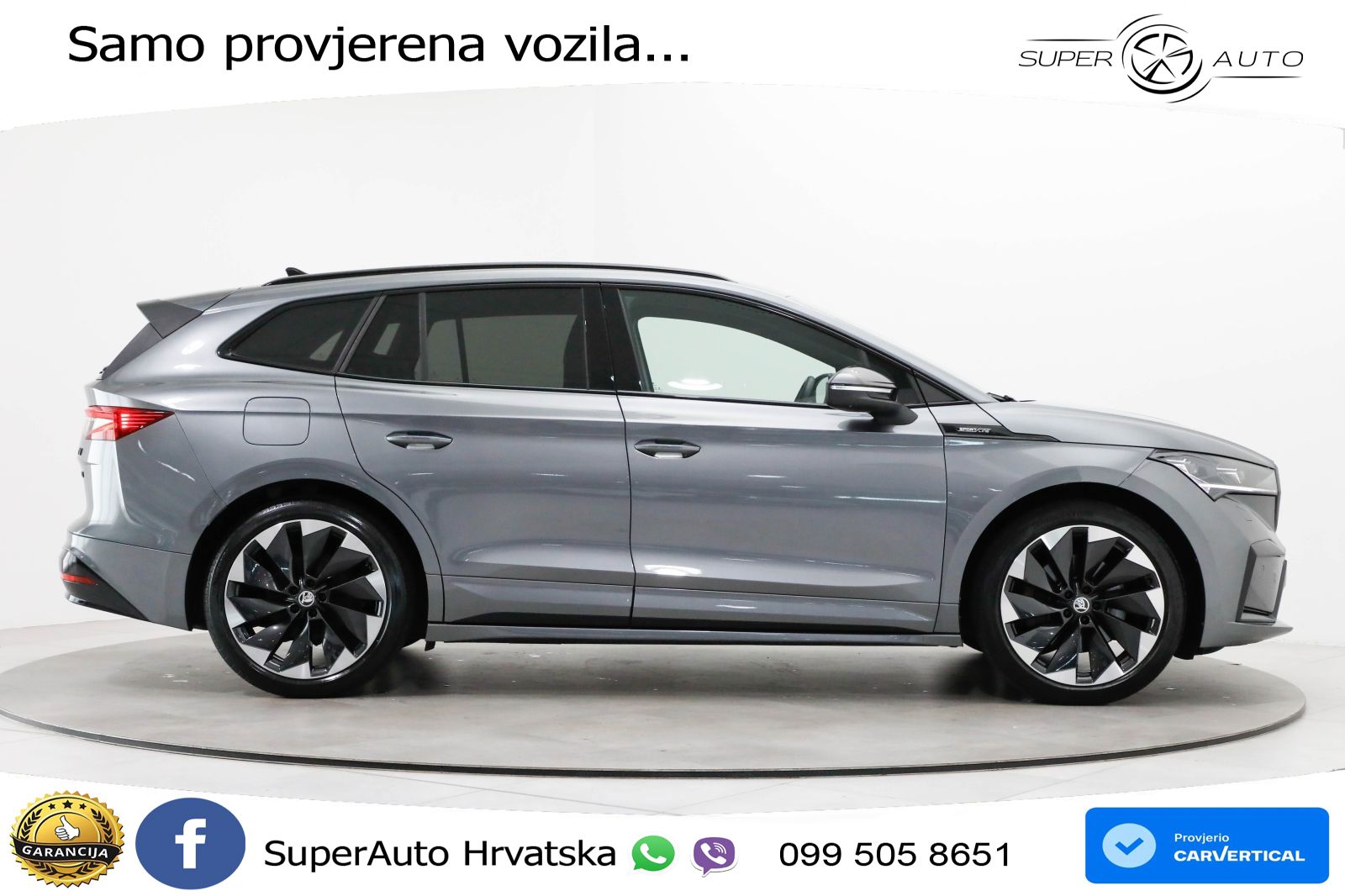 Škoda Enyaq iV 80 82 kWh (204 KS) SportLine LED+GR SJED+ACC