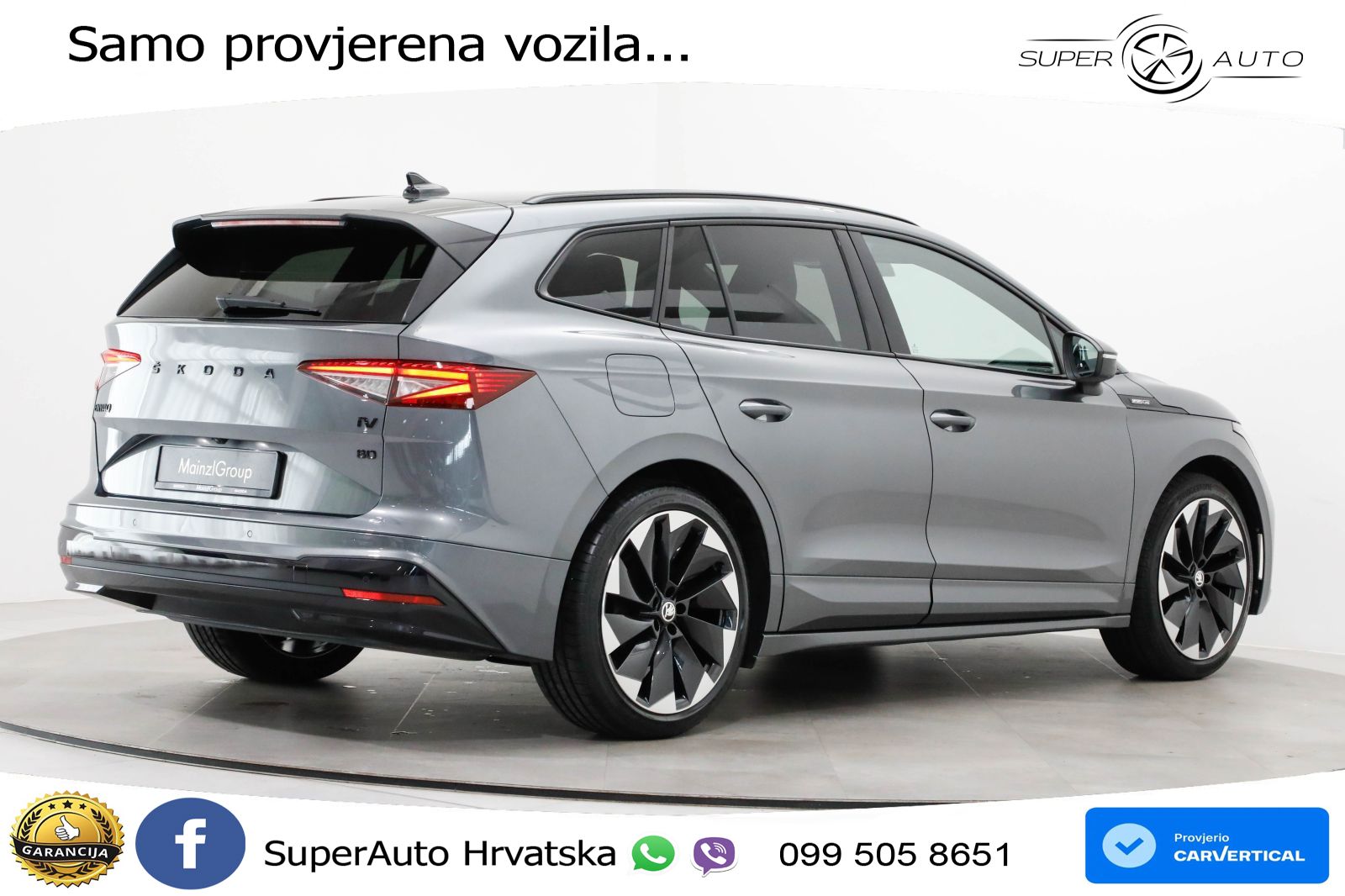 Škoda Enyaq iV 80 82 kWh (204 KS) SportLine LED+GR SJED+ACC