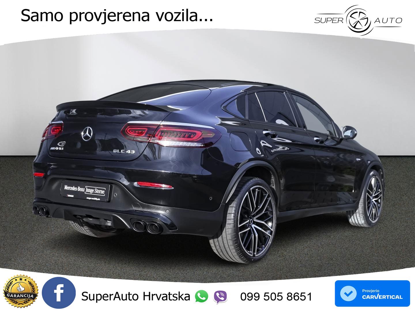 Mercedes GLC Coupe AMG 43 V6 (390 KS) 4MATIC TCT ZRAČNI+ACC+4xGR SJED+360