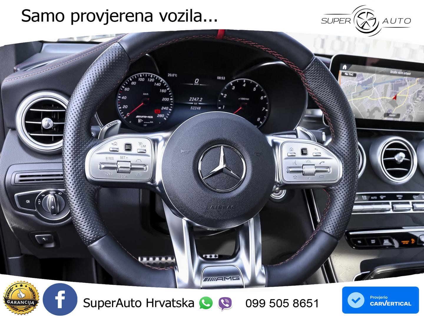 Mercedes GLC Coupe AMG 43 V6 (390 KS) 4MATIC TCT ZRAČNI+ACC+4xGR SJED+360