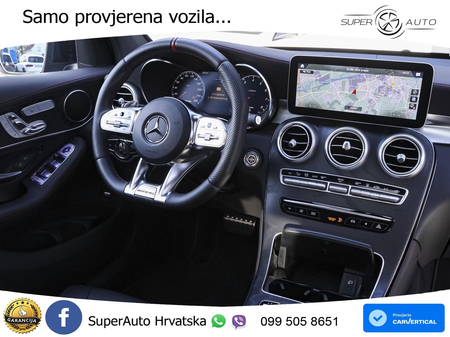 Mercedes GLC Coupe AMG 43 V6 (390 KS) 4MATIC TCT ZRAČNI+ACC+4xGR SJED+360