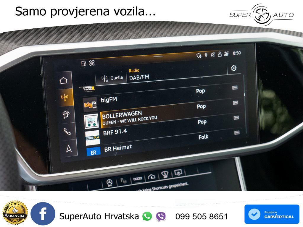 Audi RS6 Avant 4.0 TFSI V8 (600 KS) quattro Tiptronic ZRAČNI+ACC+GR SJED+KAM+PANO
