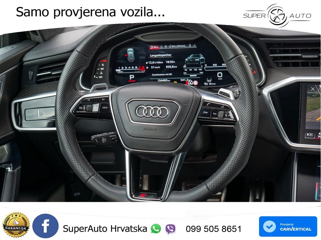 Audi RS6 Avant 4.0 TFSI V8 (600 KS) quattro Tiptronic ZRAČNI+ACC+GR SJED+KAM+PANO