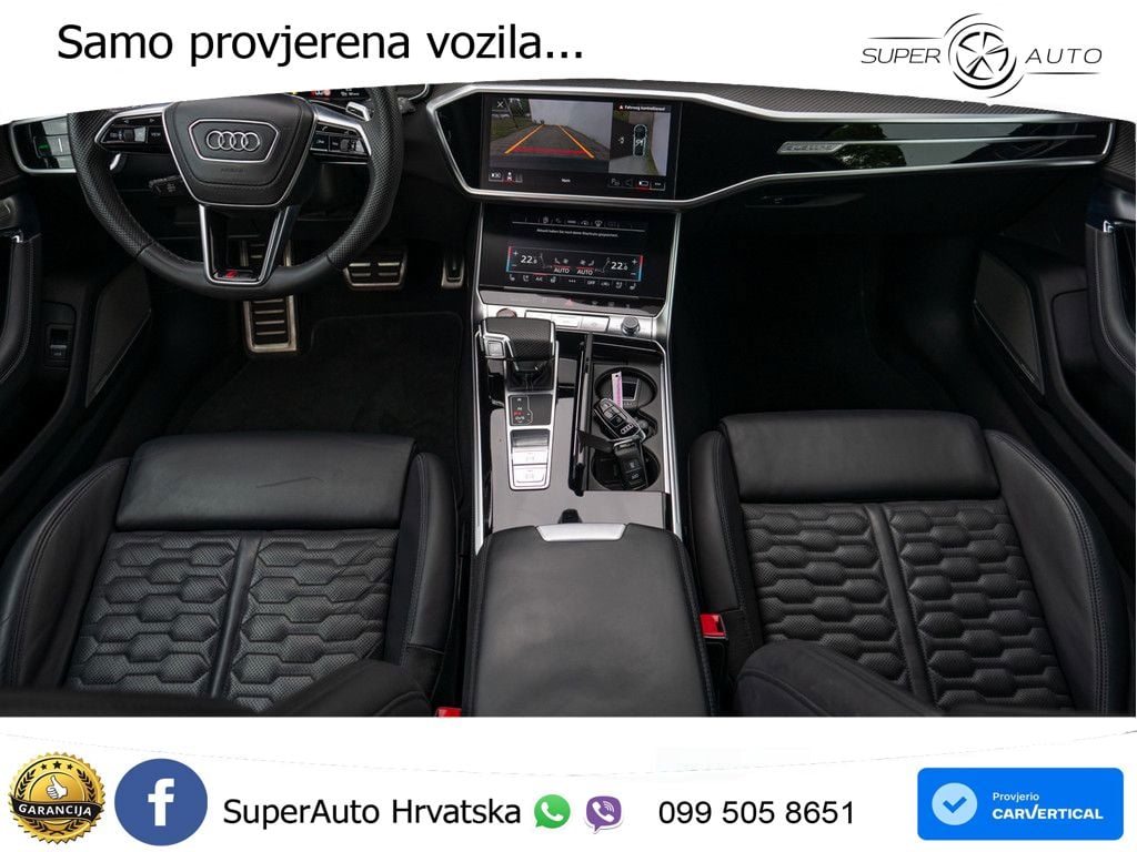 Audi RS6 Avant 4.0 TFSI V8 (600 KS) quattro Tiptronic ZRAČNI+ACC+GR SJED+KAM+PANO