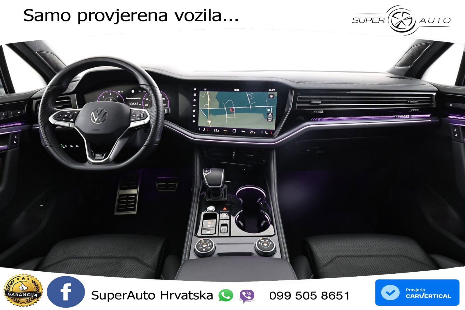 Volkswagen Touareg 3.0 V6 TDI (231 KS) 4MOTION Tiptronic ZRAČNI+ACC+4xGR SJED+KAM
